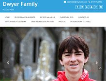 Tablet Screenshot of dwyerfamily.com